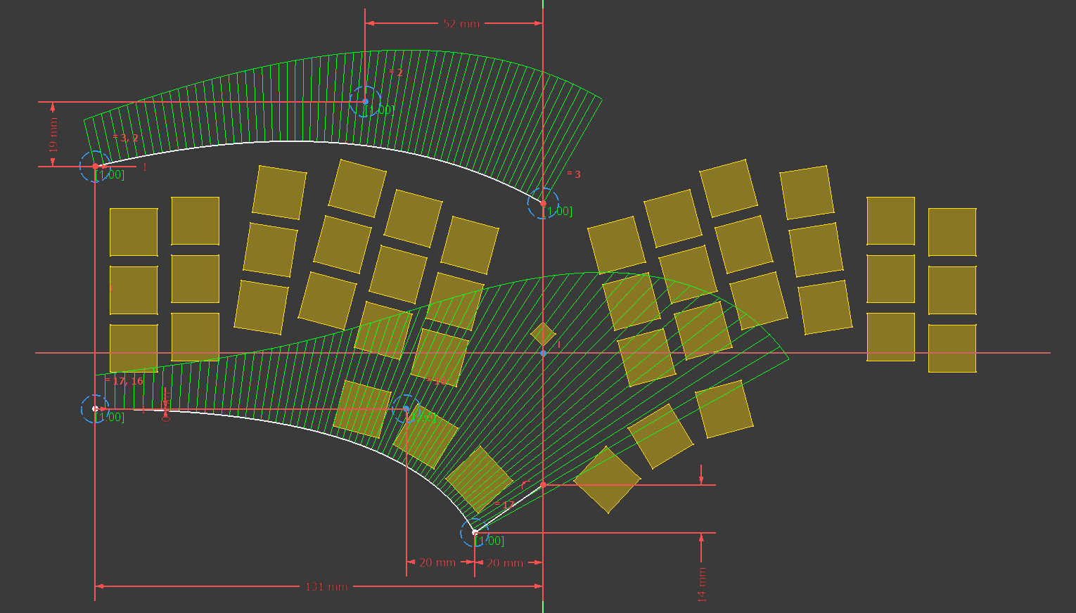 Esquisse FreeCAD du PCB du Quacken